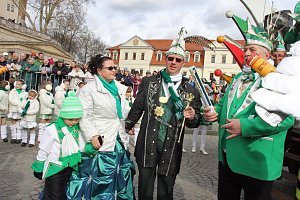 Rosenmontagsumzug nass gemacht