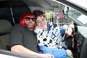 Rosenmontagsumzug nass gemacht