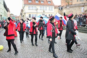 Rosenmontagsumzug nass gemacht