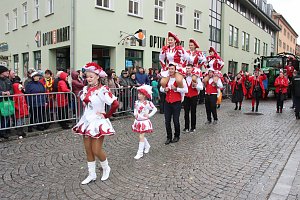 Rosenmontagsumzug nass gemacht