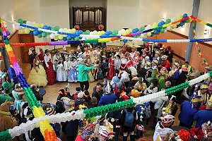 Rosenmontagsumzug nass gemacht
