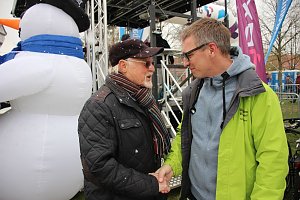 Schnee und K&auml;lte beim Kyffh&auml;usder Berglauf