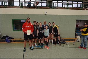 Abschluss beim Volleyball