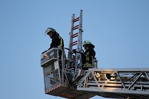 Dachstuhlbrand in Sondershausen Bebra