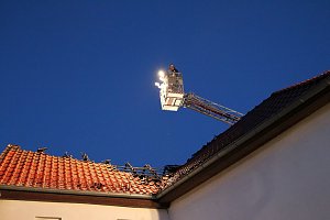 Dachstuhlbrand in Sondershausen Bebra