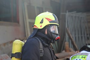 Scheunenbrand in Gro&szlig;furra