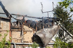 Scheunenbrand in Gro&szlig;furra