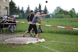 Leichtathleten im Wettkampf