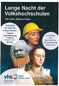 Bundesweite Lange Nacht der Volkshochschulen