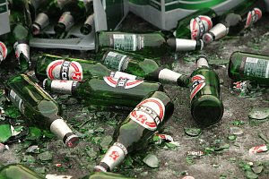 Bierlaster verungl&uuml;ckt