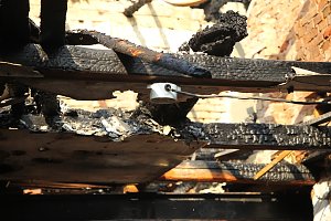 Brand in leerstehendem Geb&auml;ude