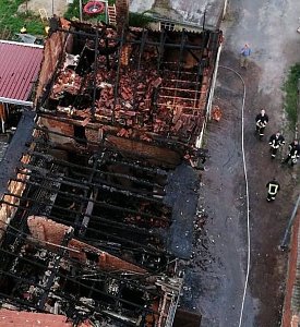 Brand in leerstehendem Geb&auml;ude