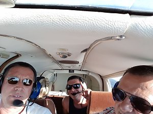 Flug auf Wolke sieben
