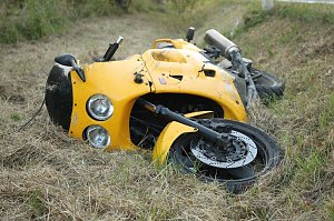 Motorradunfall auf der L1033