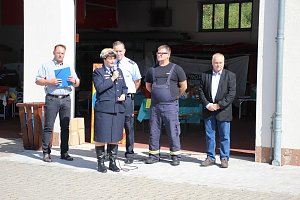 Feuerwehrleute feierten