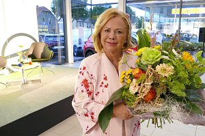 Marijke Amado begeisterte im Autohaus Peter mit lecker Abend
