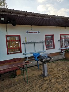 Letztes Abbaden am Bebraer Teich