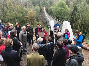 Einweihung H&auml;ngeseilbr&uuml;cke