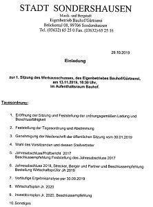 Aus den Beh&ouml;rden