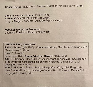 Adventliches Singen in Sondershausen