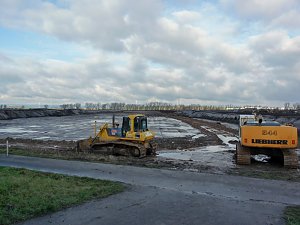 Autobahnbaustelle A71 bei Artern