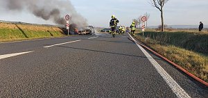 Fahrzeugbrand bei Bad Frankenhausen