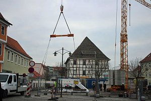 Dachger&uuml;st wird aufgesetzt
