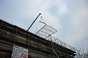 Dachger&uuml;st wird aufgesetzt