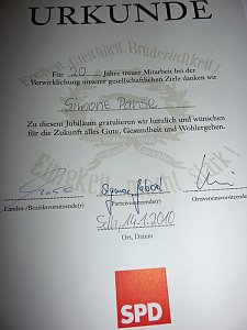 20 Jahre SPD Altkreis Sondershausen
