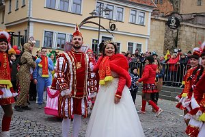 Rosenmontag auf dem Markt Sondershausen