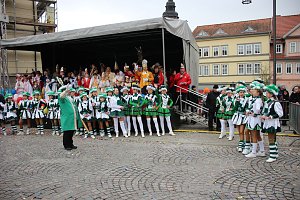 Rosenmontag auf dem Markt Sondershausen