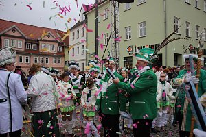 Rosenmontag auf dem Markt Sondershausen