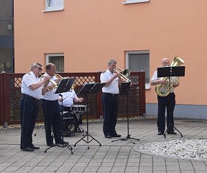 Pop Up Konzert des PMK im Seniorenwohnpark Sondershausen