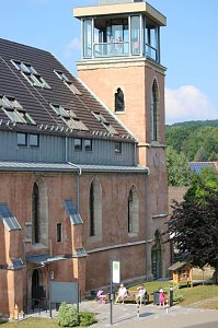 Musik erklang vom Turm