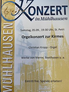 Orgelkonzert in St. Petri-Margarethen zur Kirmes