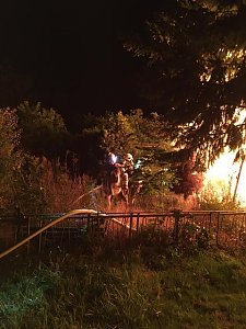 Gartenlaubenbrand in Ro&szlig;leben
