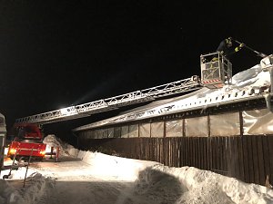 Scheunendach drohte einzubrechen