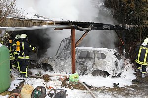 Autobrand in Niederspier
