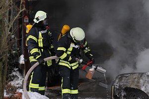 Autobrand in Niederspier