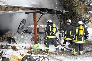 Autobrand in Niederspier