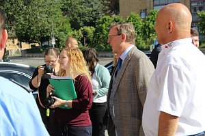 Besuch von Ministerpr&auml;sident Ramelow im DRK Kyffh&auml;userkreisverband in Sondershausen
