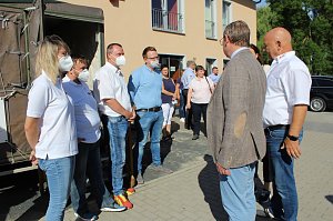 Besuch von Ministerpr&auml;sident Ramelow im DRK Kyffh&auml;userkreisverband in Sondershausen
