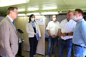 Besuch von Ministerpr&auml;sident Ramelow im DRK Kyffh&auml;userkreisverband in Sondershausen