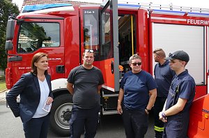 Verabschiedung der Katastrophensch&uuml;tzer aus dem Kyffh&auml;userkreis zu den Flutopfern nach Ahrweiler