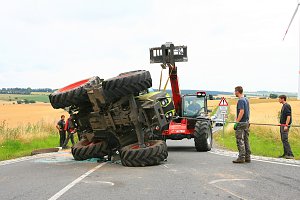Traktor verunglückt