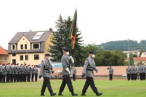 Vereidigung junger Rekruten der Bundeswehr in Sondershausen