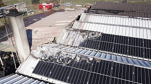 Brand im Greu&szlig;ener Gartencenter