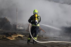 Brand im Greu&szlig;ener Gartencenter