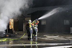 Brand im Greu&szlig;ener Gartencenter