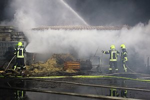 Brand im Greu&szlig;ener Gartencenter
